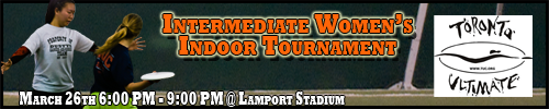 Women's Indoor Ultimate Tournament